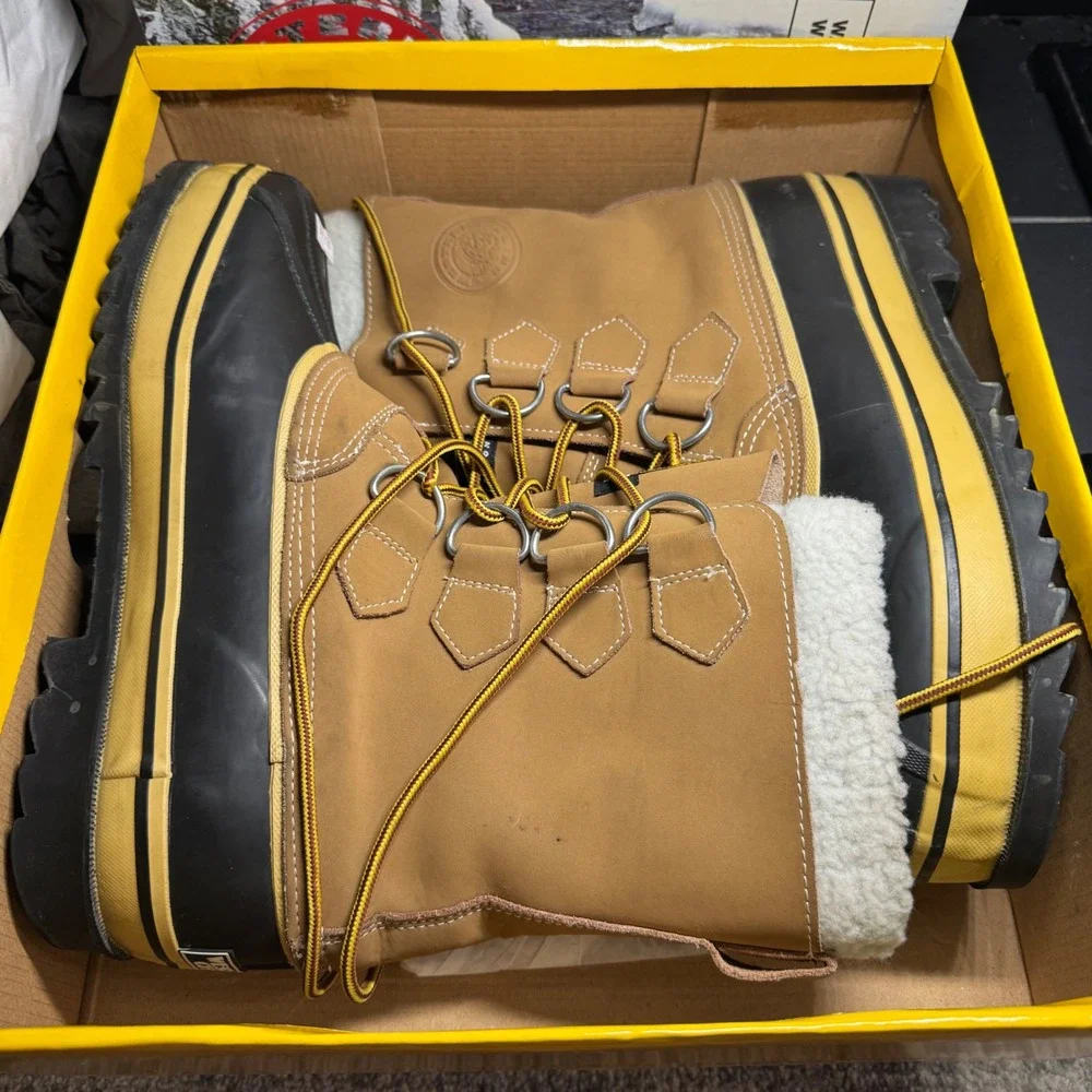 Western Chief Mens Arctic Snow Boots Sand Tan Winter Cold Weather Size 10 220053